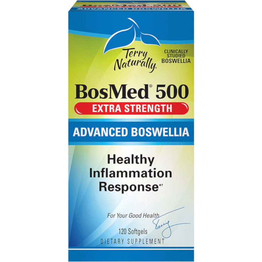 BosMed 500 Advanced Boswellia, 120 мягких таблеток Terry Naturally