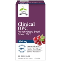 Экстракт косточек французского винограда Terry Naturally Clinical OPC® VX1® -- 150 мг -- 60 капсул Terry Naturally
