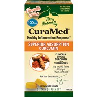 CuraMed Chewable -- 100 mg - 60 Chewable Tablets (Жевательные таблетки) Terry Naturally