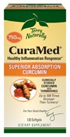 CuraMed® Superior Absorption Curcumin -- 750 mg - 120 Softgels (Мягкие капсулы) Terry Naturally