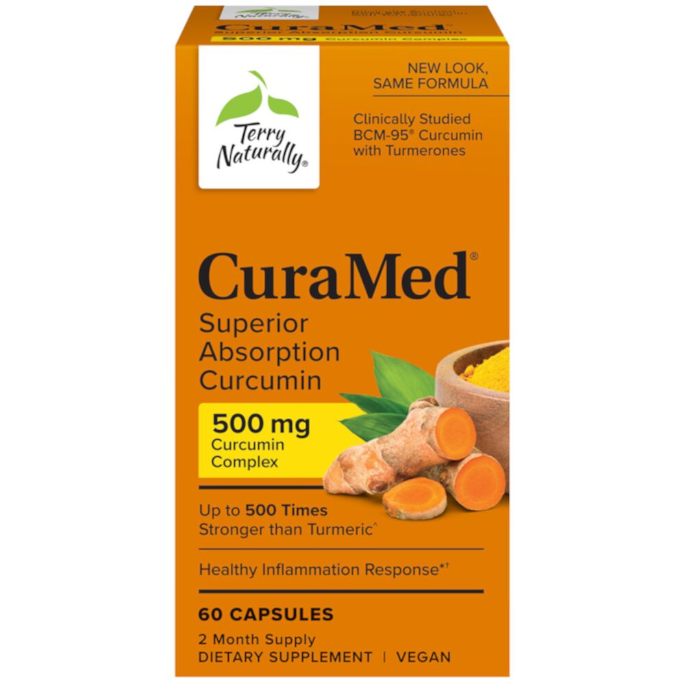 CuraMed -- 500 mg - 60 Capsules (Капсулы) Terry Naturally