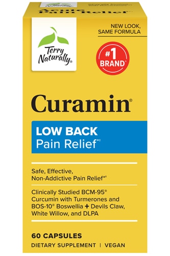 Curamin Low Back Pain Relief -- 60 Capsules (Капсулы) Terry Naturally