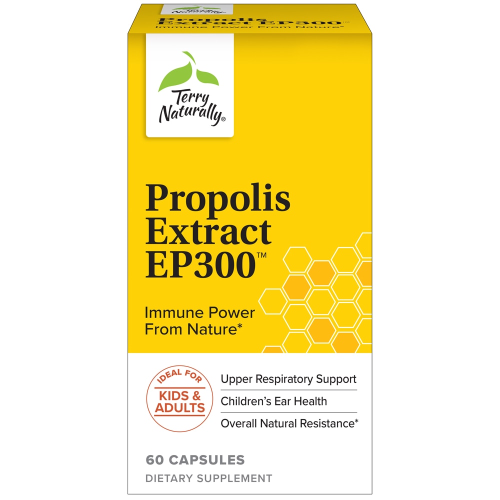 Propolis Extract EP300 -- 60 Capsules (Капсулы) Terry Naturally