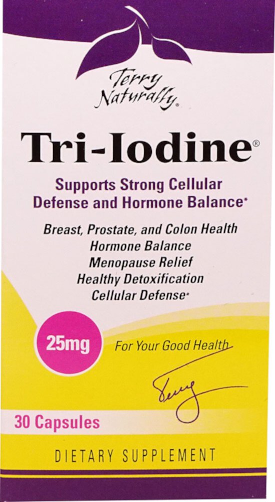 Terry Naturally Tri-Iodine® — 25 мг — 30 капсул Terry Naturally