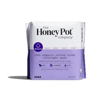 Ночные прокладки The Honey Pot из 100% органического хлопка с крылышками -- 12 прокладок The Honey Pot Company