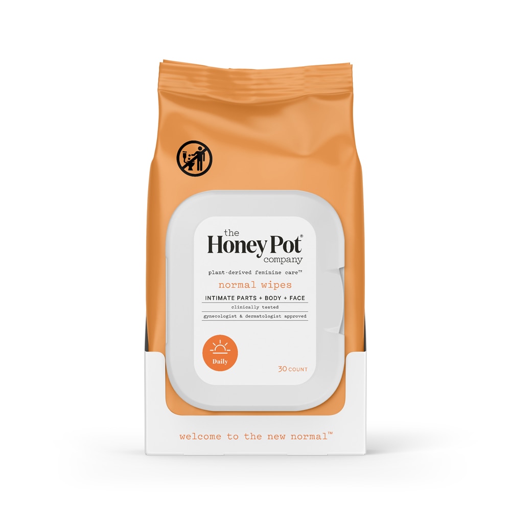 Обычные салфетки для интимной гигиены The Honey Pot — 30 салфеток The Honey Pot Company