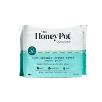 Подушечки Super Pads The Honey Pot из органического хлопка с крылышками -- 16 подушечек The Honey Pot Company