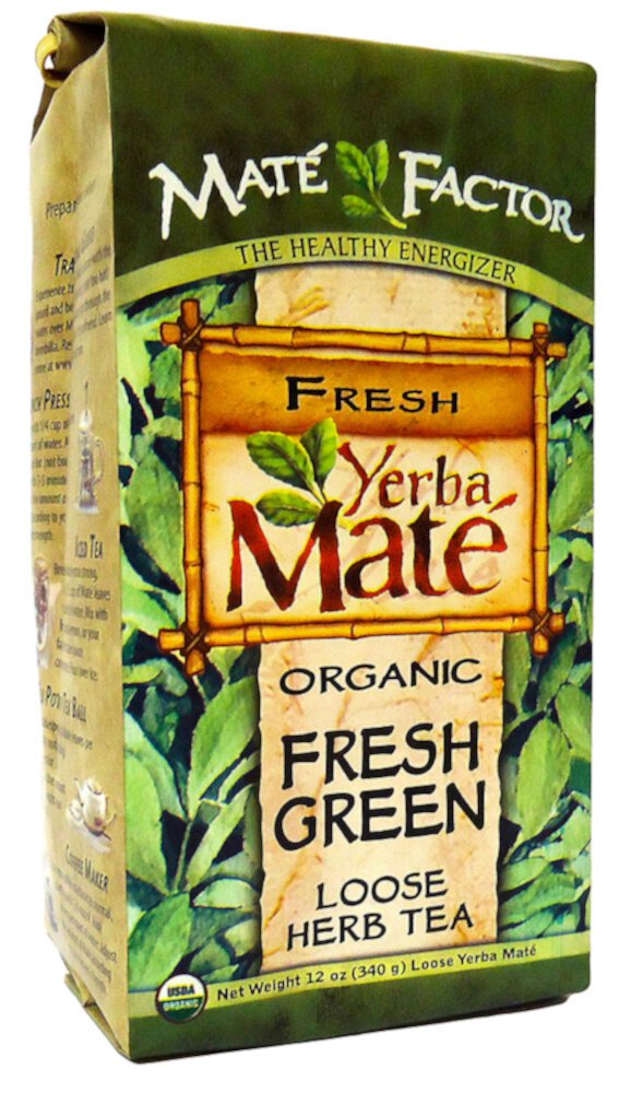 Рассыпной чай Mate Factor Original Fresh Green Yerba Mate, 12 унций The Mate Factor