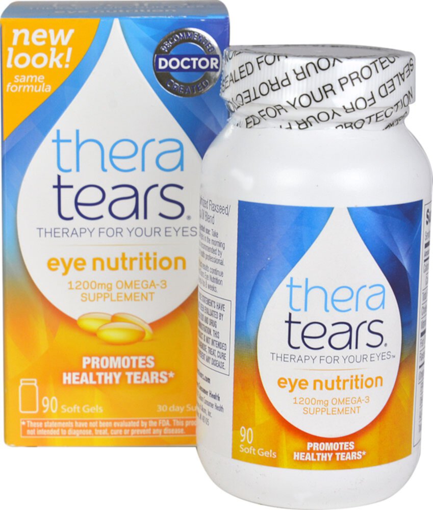 TheraTears Nutrition Therapy For Your Eyes™ — 90 мягких таблеток TheraTears
