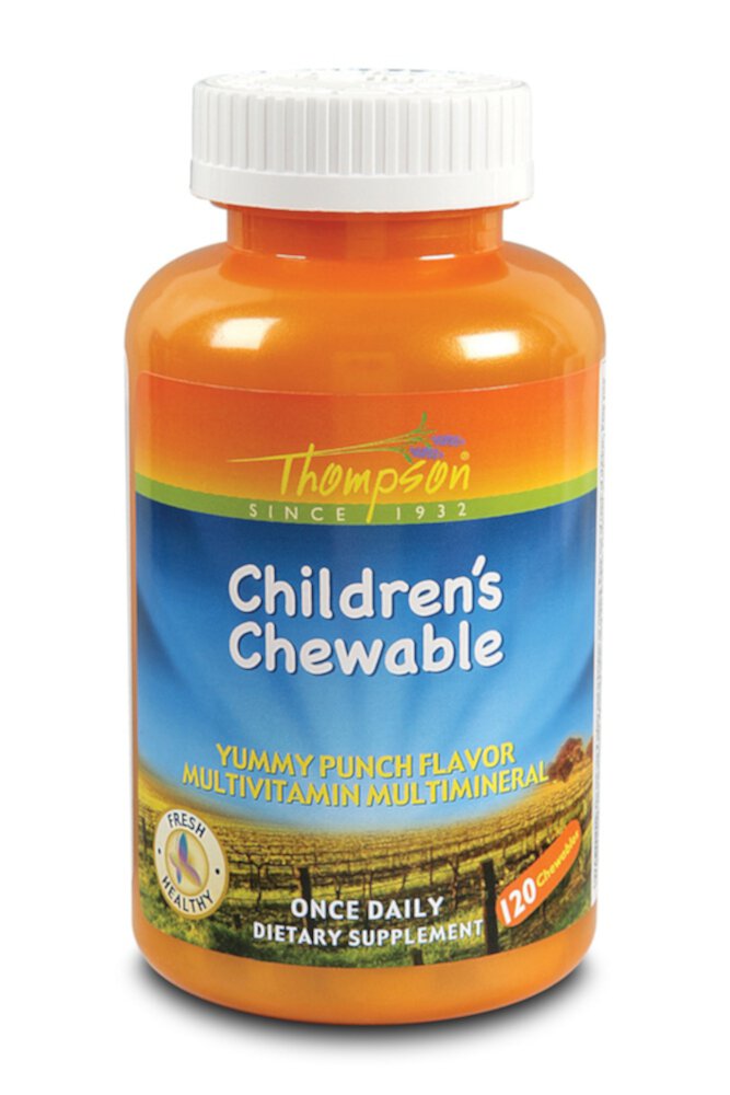 Children's Chewable Multivitamin Punch -- 120 Chewables (Жевательные таблетки) Thompson