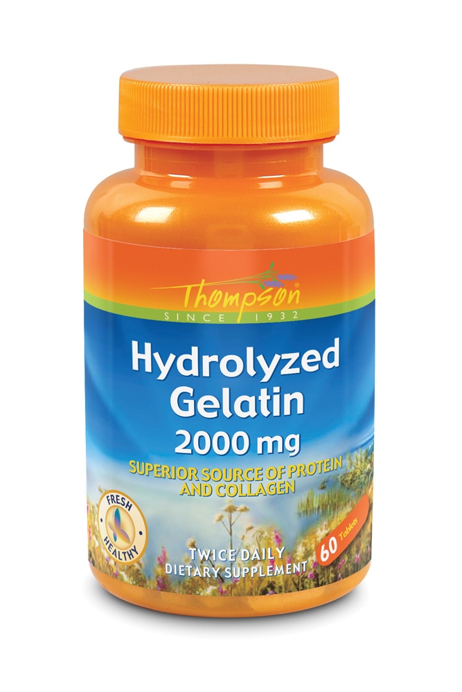 Hydrolyzed Gelatin -- 2000 mg - 60 Tablets (Таблетки) Thompson