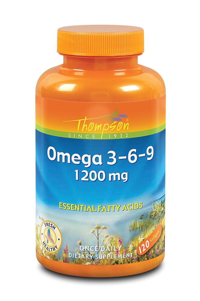 Omega 3-6-9 -- 1200 mg - 120 Capsules (Капсулы) Thompson