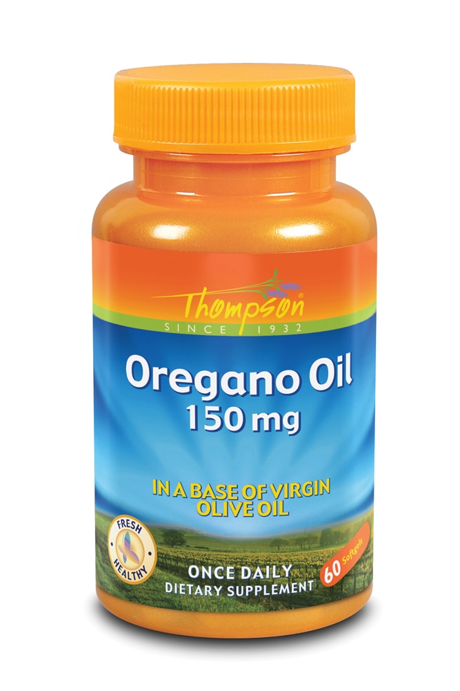 Oregano Oil -- 150 mg - 60 Softgels (Мягкие капсулы) Thompson