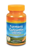 Turmeric Curcumin -- 300 mg - 60 Vegetarian Capsules (Вегетарианские капсулы) Thompson