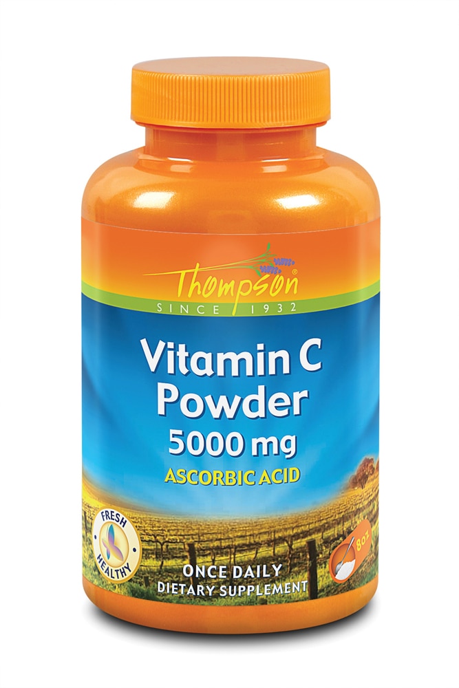 Vitamin C Powder (Порошок) -- 5000 mg - 8 oz (Унции) Thompson