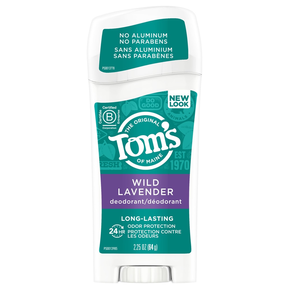 Tom's of Maine Натуральный стойкий дезодорант без алюминия и дикой лаванды - 2,25 унции Tom's of Maine
