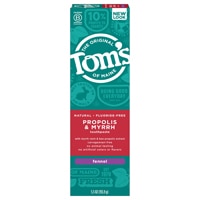 Tom's of Maine Натуральная зубная паста с фенхелем и прополисом и миррой без фтора — 5,5 унции Tom's of Maine