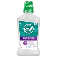 Натуральная жидкость для полоскания рта Whole Care с фтором и свежей мятой — 16 жидких унций Tom's of Maine