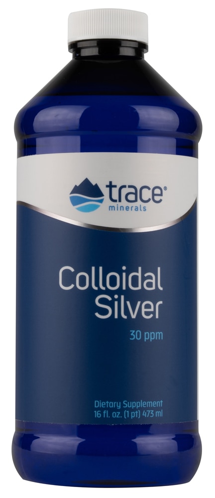 Коллоидное серебро Trace Minerals Research 30 частей на миллион — 16 жидких унций Trace Minerals ®