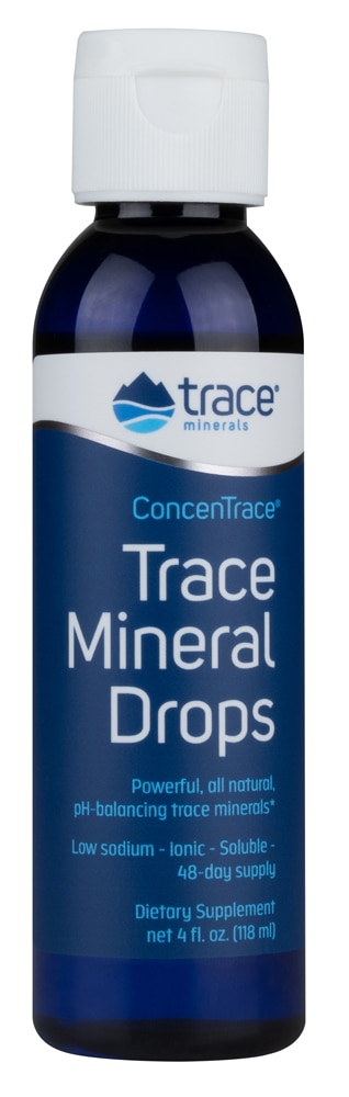 ConcenTrace® Mineral Drops, Крышка с откидной крышкой – 4 жидких унции Trace Minerals ®