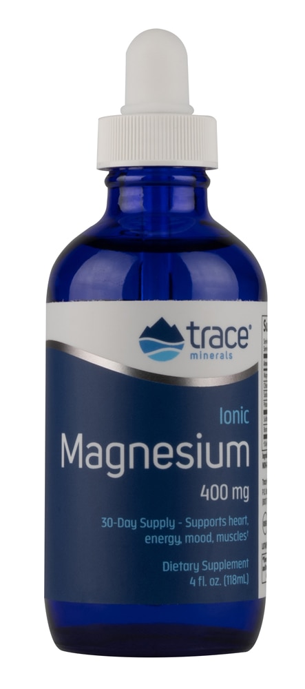 Ionic Magnesium Dietary Supplement -- 400 mg - 4 fl oz (Жидкие унции) Trace Minerals ®