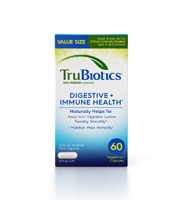 TruBiotics Daily Probiotic Digestive + Immunity Health -- 60 вегетарианских капсул TruBiotics