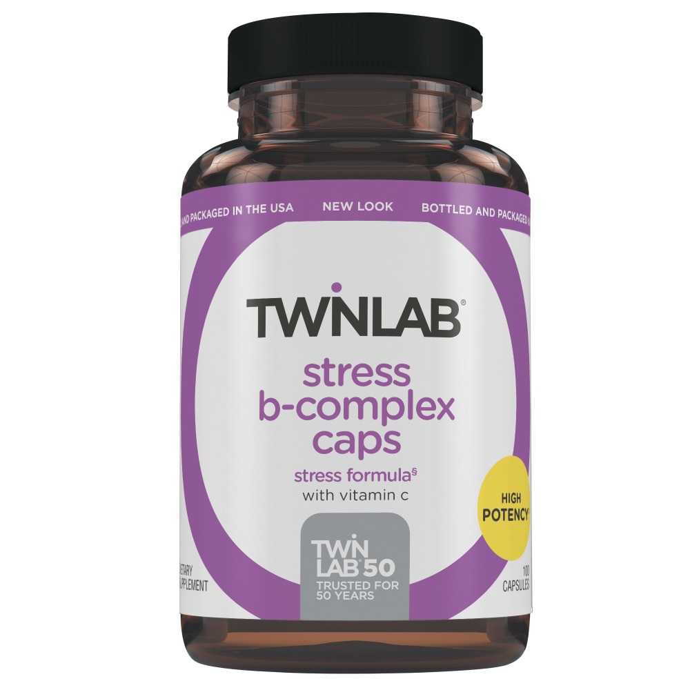 Капсулы Twinlab Stress B-Complex — 100 капсул Twinlab