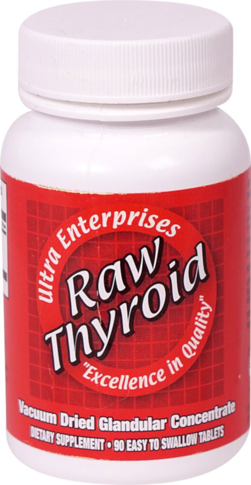 Raw Thyroid -- 200 mg - 90 Tablets (Таблетки) Ultra Glandulars