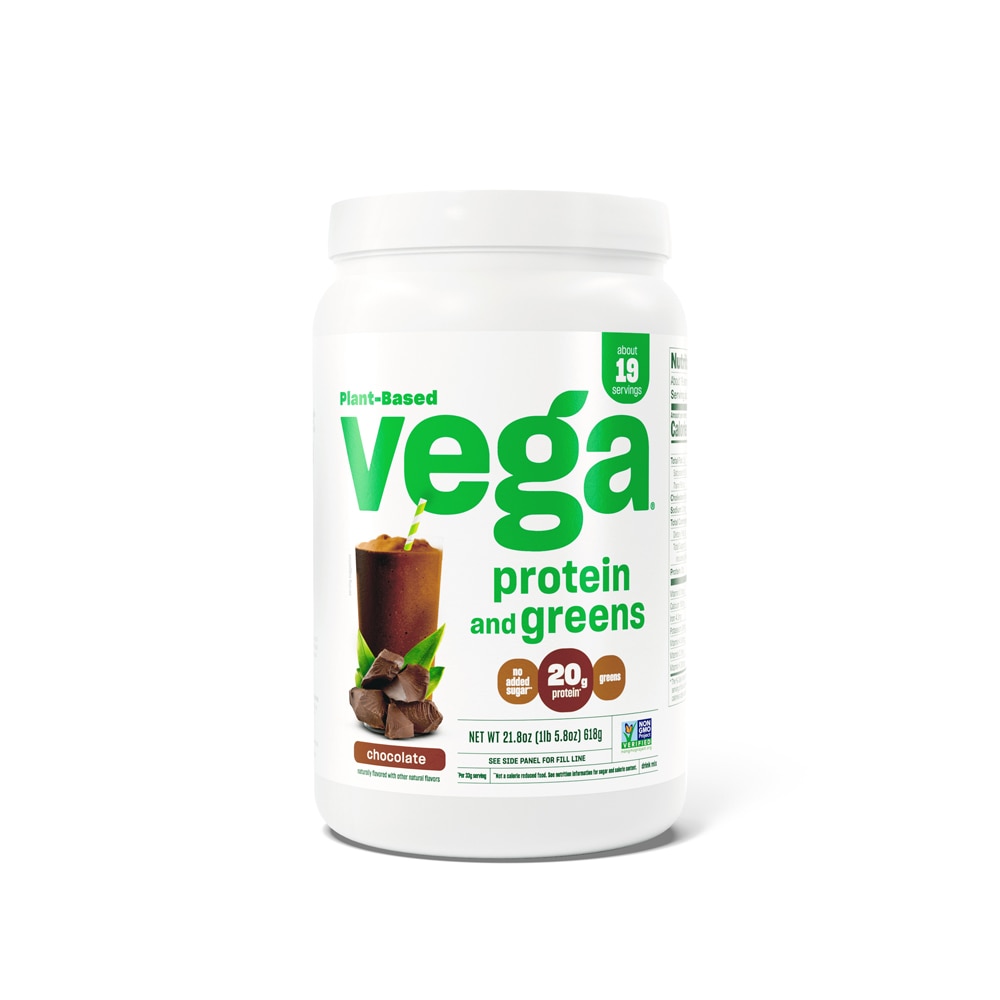 Protein & Greens Chocolate -- 19 Servings (Порции) Vega