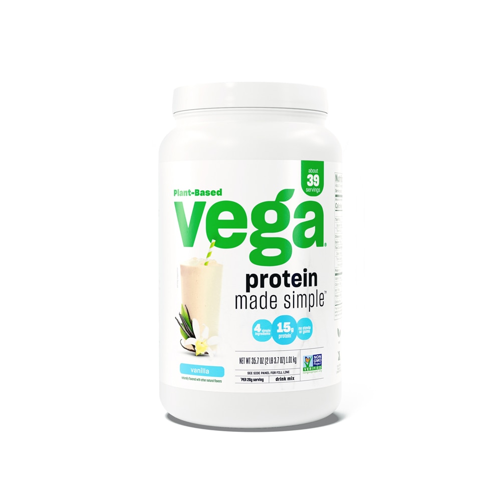 Protein Made Simple — веганский протеиновый порошок с ванилью — 39 порций Vega