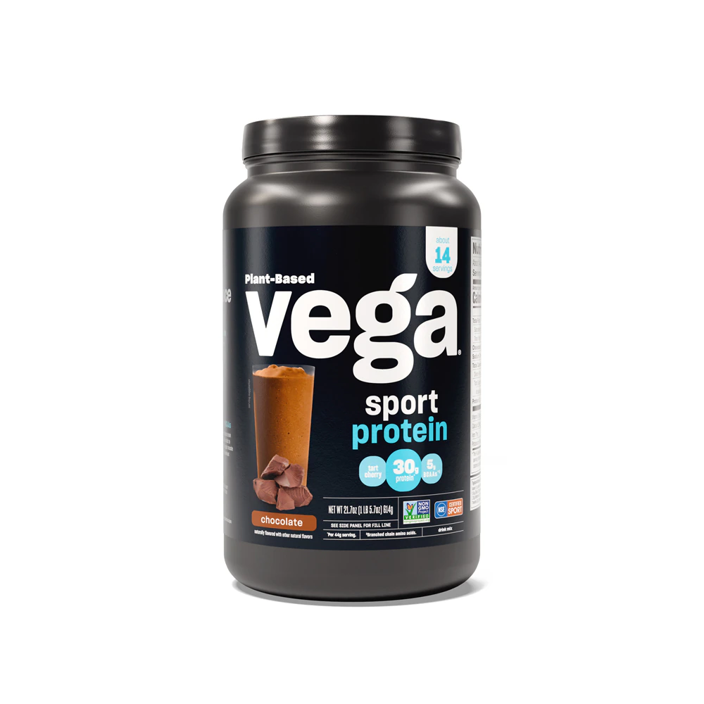 Sport Protein Powder (Порошок) Tub - NSF Certified for Sport Chocolate -- 14 Servings (Порции) Vega