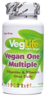 Vegan One™ Multiple Iron-Free -- 60 Tablets (Таблетки) VegLife