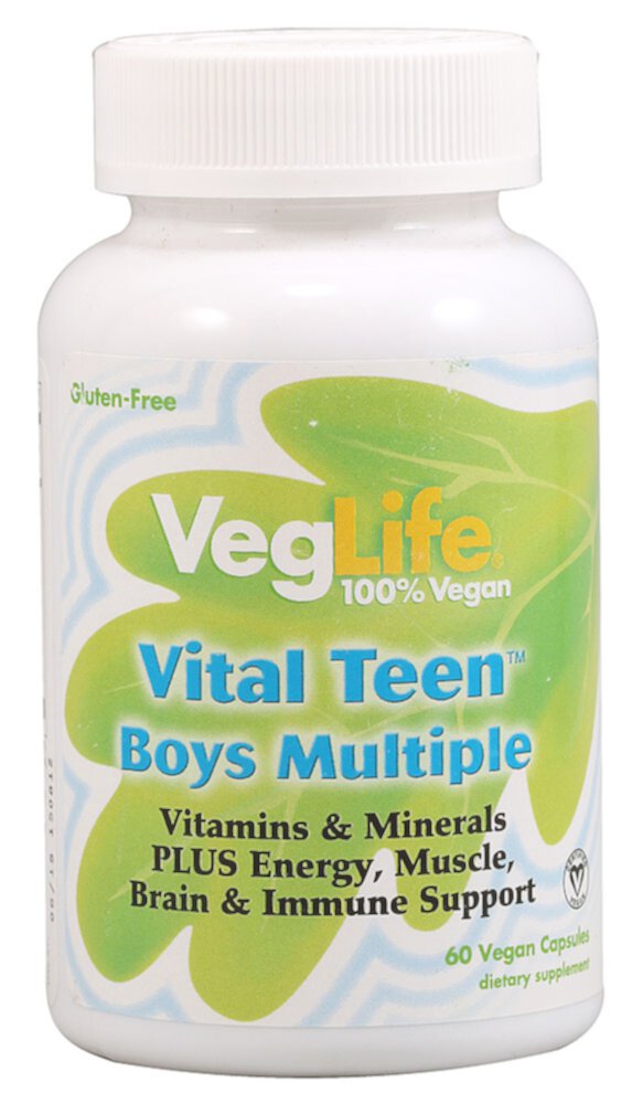 Vital Teen™ Boys Multiple -- 60 Vegan Capsules (Веганские капсулы) VegLife