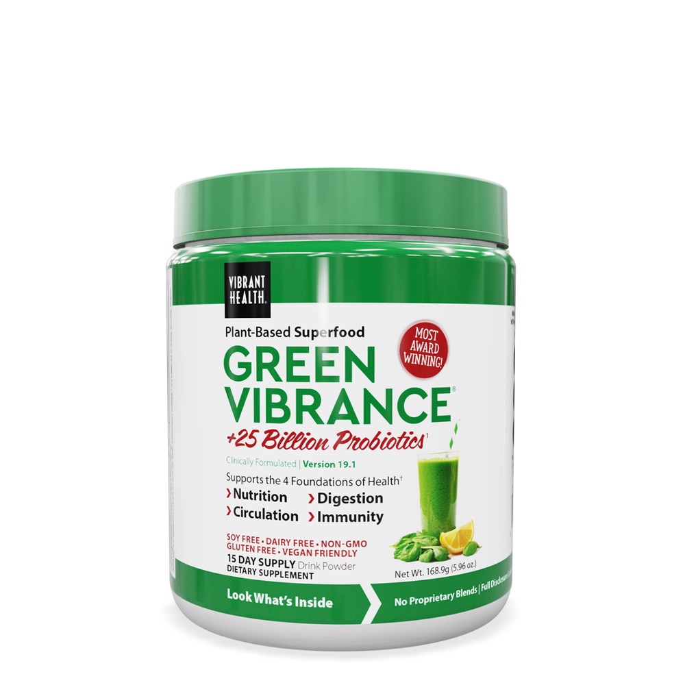 Green Vibrance Powder (Порошок) -- 6.26 oz (Унции) Vibrant Health