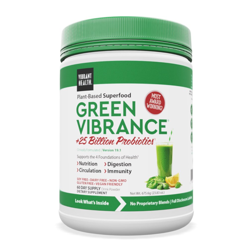 Green Vibrance Powder (Порошок) -- 23.37 oz (Унции) Vibrant Health