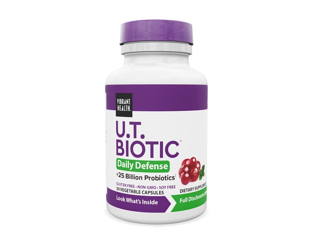 U.T. Biotic™ -- 25 billion - 30 Vegetable Capsules (Растительные капсулы) Vibrant Health