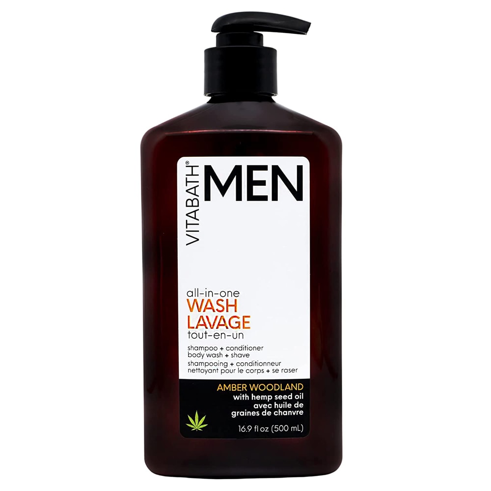 Vitabath Men All-In-One Wash - Amber Woodland - 16,9 жидких унций Vitabath