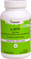 5-HTP -- 200 mg - 60 Capsules (Капсулы) Vitacost