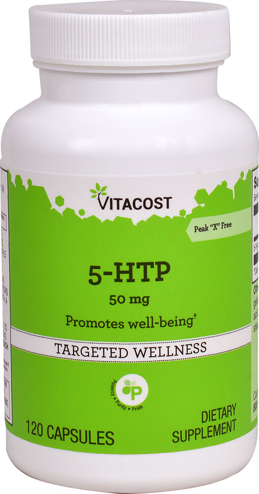 5-HTP - 50 мг - 120 капсул - Vitacost Vitacost