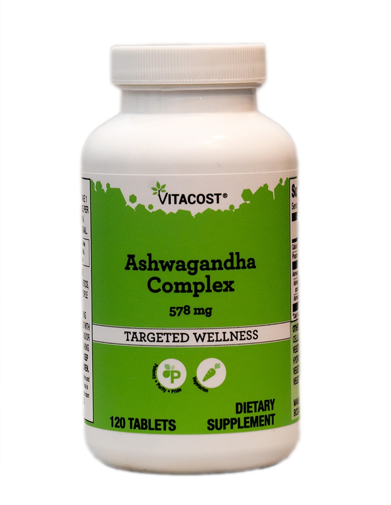 Vitacost Ashwagandha Complex — 578 мг — 120 таблеток Vitacost