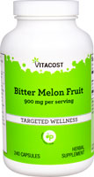 Плоды горькой дыни — 900 мг на порцию — 240 капсул Vitacost