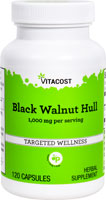 Black Walnut Hull -- 1000 mg per serving - 120 Capsules (Капсулы) Vitacost