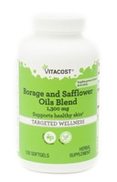 Borage and Safflower Oils Blend with GLA -- 1300 mg - 120 Softgels (Мягкие капсулы) Vitacost