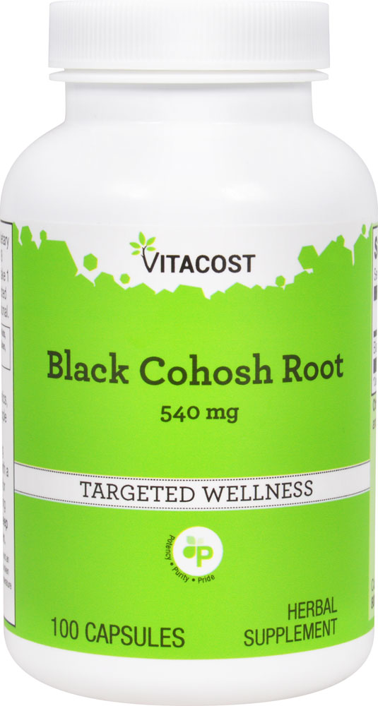 Vitacost Black Cohosh Root - 540 мг - 100 капсул Vitacost