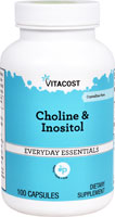 Choline & Inositol -- 100 Capsules (Капсулы) Vitacost