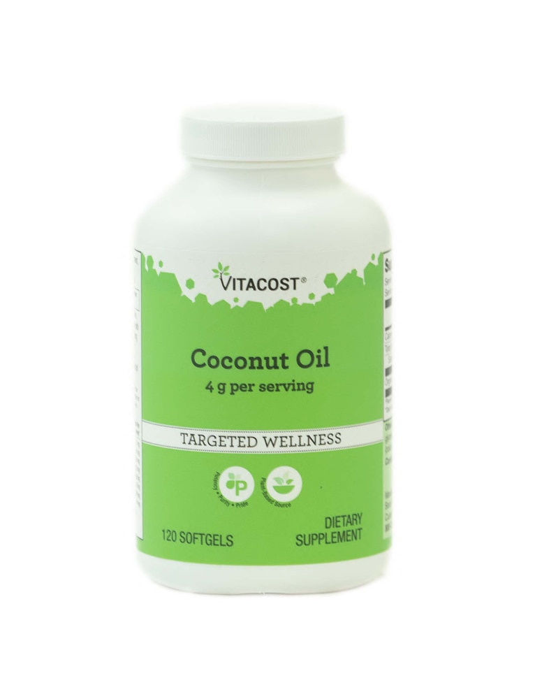 Coconut Oil -- 4 g per serving - 120 Softgels (Мягкие капсулы) Vitacost