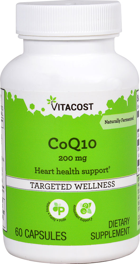 CoQ10 -- 200 mg - 60 Capsules (Капсулы) Vitacost