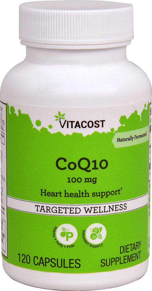 CoQ10 - 100 мг - 120 растительных капсул - Vitacost Vitacost