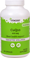 CoQ10 - 200 мг - 240 капсул - Vitacost Vitacost