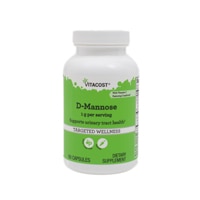D-Манноза с Витамином С и экстрактом клюквы CranForte® - 1 г на порцию - 60 капсул - Vitacost Vitacost